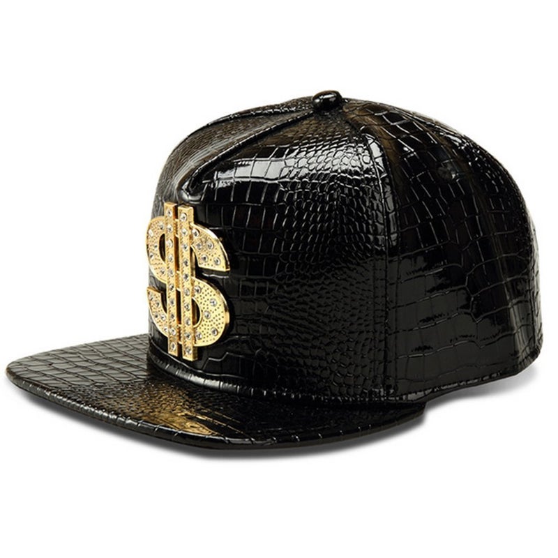 Wikavanli Hip Hop Hat,Flat-Brimmed Hat,Rock Cap,Adjustable Snapback Hat for Men and Women (Silver) - Image 1